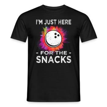 Bowling - Bowling - Bowling fan - Men's T-Shirt - black - Front - AI Model Male 178 light (178cm)