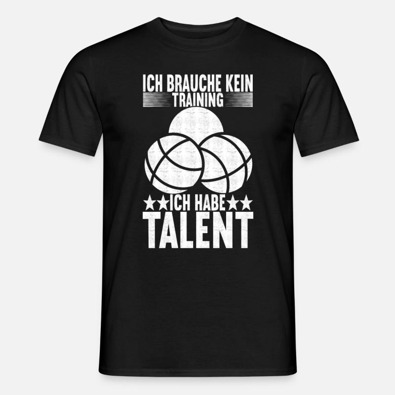 Boule Boulespieler - Männer T-Shirt - Schwarz