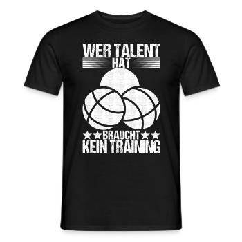 Boule Boulespieler - Männer T-Shirt - Schwarz - Vorne - AI Model Male 178 light (178cm)