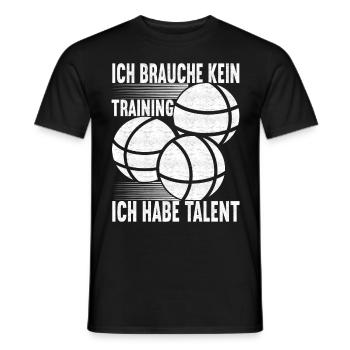 Boule Boulespieler - Männer T-Shirt - Schwarz - Vorne - AI Model Male 178 light (178cm)