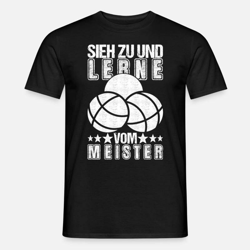 Boule Boulespieler - Männer T-Shirt - Schwarz