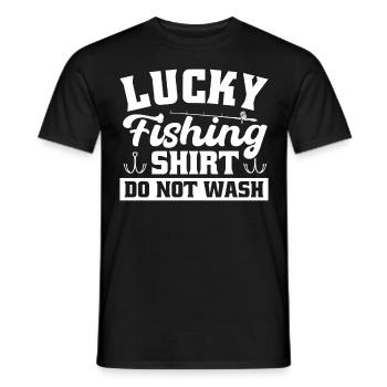 Mec, j’adore le design de pêche - T-shirt homme - noir - Devant - AI Model Male 178 light (178cm)
