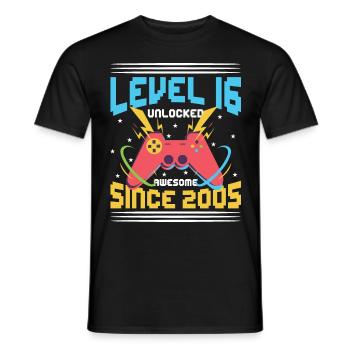 J’ai deux titres Brother et Gamer - T-shirt homme - noir - Devant - AI Model Male 178 light (178cm)