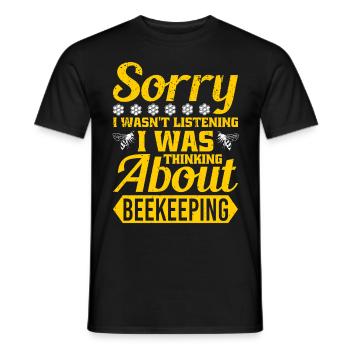 Sorry, I listened, I - Men's T-Shirt - black - Front - AI Model Male 178 light (178cm)