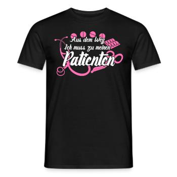 Krankenschwester Krankenpflegerin - Männer T-Shirt - Schwarz - Vorne - AI Model Male 178 light (178cm)