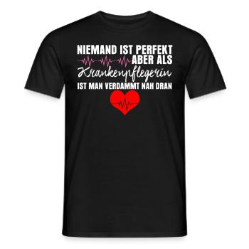 Krankenschwester lustig Krankenpflegerin - Männer T-Shirt - Schwarz - Vorne - AI Model Male 178 light (178cm)