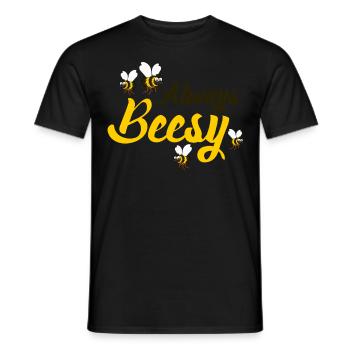 Bees Busy Honey Bees - Men's T-Shirt - black - Front - AI Model Male 178 light (178cm)
