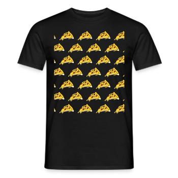 Pizza Pizzaria Pizzen Pizzabäcker - Männer T-Shirt - Schwarz - Vorne - AI Model Male 178 light (178cm)