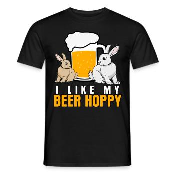 Beer Brewers Craft Beer Hops - Men's T-Shirt - black - Front - AI Model Male 178 light (178cm)