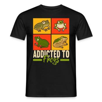 Grenouille Amphibiens Grenouilles - T-shirt homme - noir - Devant - AI Model Male 178 light (178cm)