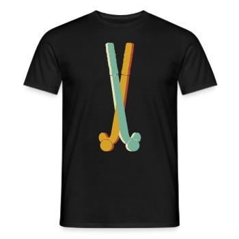 Field Hockey Hockey Sticks Hockey - Men's T-Shirt - black - Front - AI Model Male 178 light (178cm)