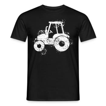 Tracteur Conducteur de tracteur Tracteur - T-shirt homme - noir - Devant - AI Model Male 178 light (178cm)