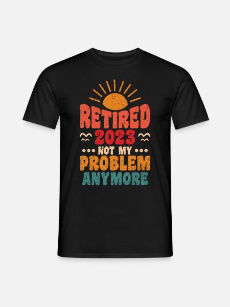 2023 retired, no longer my - Men's T-Shirt - black
