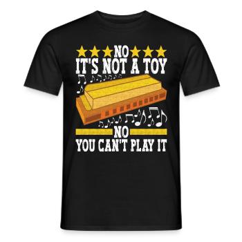 Harmonica Harmonica - Men's T-Shirt - black - Front - AI Model Male 178 light (178cm)