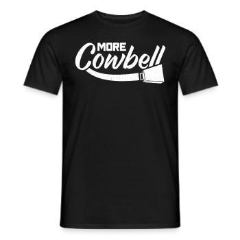More cowbell - Men's T-Shirt - black - Front - AI Model Male 178 light (178cm)
