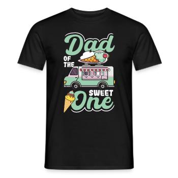 Papa of the sweet - Men's T-Shirt - black - Front - AI Model Male 178 light (178cm)