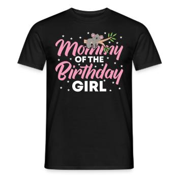 Maman du garçon d’anniversaire - T-shirt homme - noir - Devant - AI Model Male 178 light (178cm)