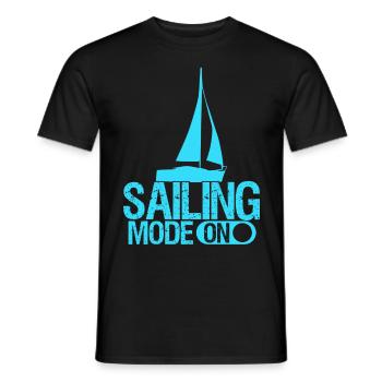 Segeln Segelboot Segelverein Segler - Männer T-Shirt - Schwarz - Vorne - AI Model Male 178 light (178cm)