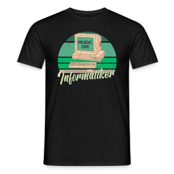 Informatik Computer Programmierer Vater Papa - Männer T-Shirt - Schwarz - Vorne - AI Model Male 178 light (178cm)