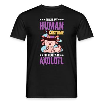 C’est mon costume humain, qui - T-shirt homme - noir - Devant - AI Model Male 178 light (178cm)