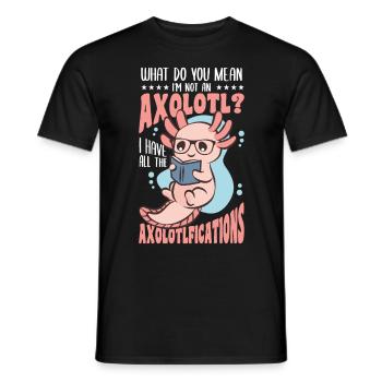 Was Meinst Du Damit, Ich Bin Ein - Männer T-Shirt - Schwarz - Vorne - AI Model Male 178 light (178cm)