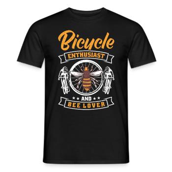 Fahrrad-enthusiast Und Bienenliebhaber - Männer T-Shirt - Schwarz - Vorne - AI Model Male 178 light (178cm)