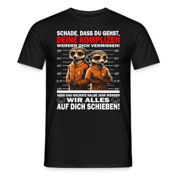 Werden dich vermissen - Jobwechsel - Männer T-Shirt - Schwarz - Vorne - AI Model Male 178 light (178cm)