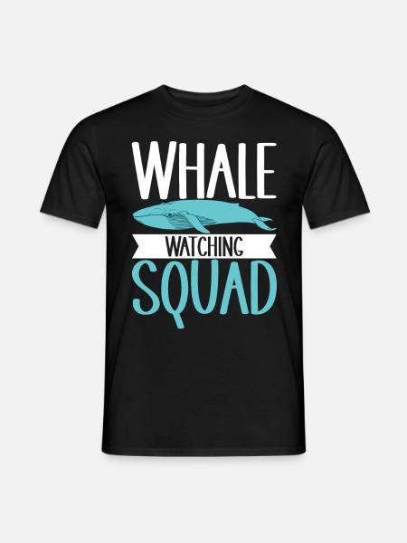 Whale Watchers - Men's T-Shirt - black