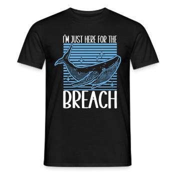 Whale Watchers - Men's T-Shirt - black - Front - AI Model Male 178 light (178cm)
