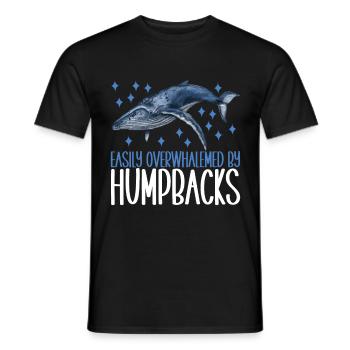 Whale Watchers - Men's T-Shirt - black - Front - AI Model Male 178 light (178cm)