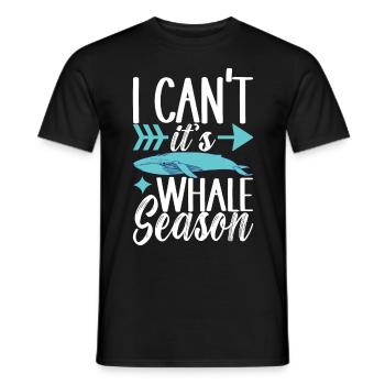 Whale Watchers - Men's T-Shirt - black - Front - AI Model Male 178 light (178cm)