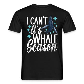 Whale Watchers - Men's T-Shirt - black - Front - AI Model Male 178 light (178cm)