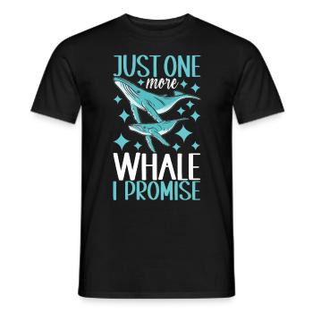 Whale Watchers - Men's T-Shirt - black - Front - AI Model Male 178 light (178cm)