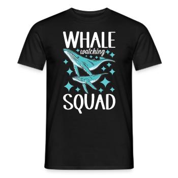 Whale Watchers - Men's T-Shirt - black - Front - AI Model Male 178 light (178cm)