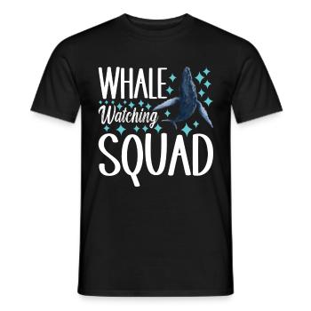 Whale Watchers - Men's T-Shirt - black - Front - AI Model Male 178 light (178cm)