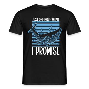Whale Watchers - Men's T-Shirt - black - Front - AI Model Male 178 light (178cm)