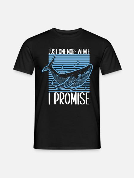 Whale Watchers - Men's T-Shirt - black