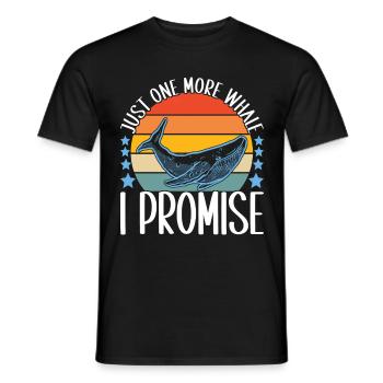 Whale Watchers - Men's T-Shirt - black - Front - AI Model Male 178 light (178cm)