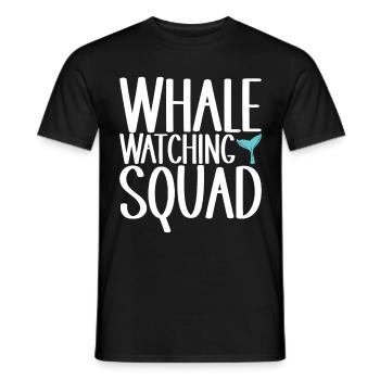 Whale Watchers - Men's T-Shirt - black - Front - AI Model Male 178 light (178cm)