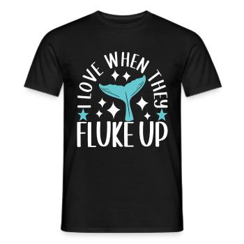 Whale Watchers - Men's T-Shirt - black - Front - AI Model Male 178 light (178cm)