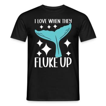 Whale Watchers - Men's T-Shirt - black - Front - AI Model Male 178 light (178cm)