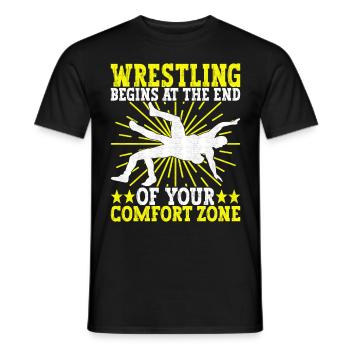 Wrestling Ringen Ringer - Männer T-Shirt - Schwarz - Vorne - AI Model Male 178 light (178cm)