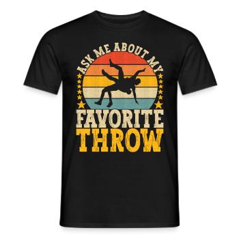 Lutte Lutteurs Lutteurs - T-shirt homme - noir - Devant - AI Model Male 178 light (178cm)