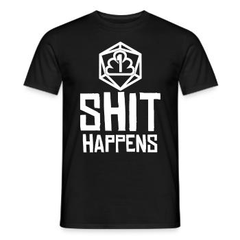 RPG Tabletop Rollenspiel Board Game - Männer T-Shirt - Schwarz - Vorne - AI Model Male 178 light (178cm)