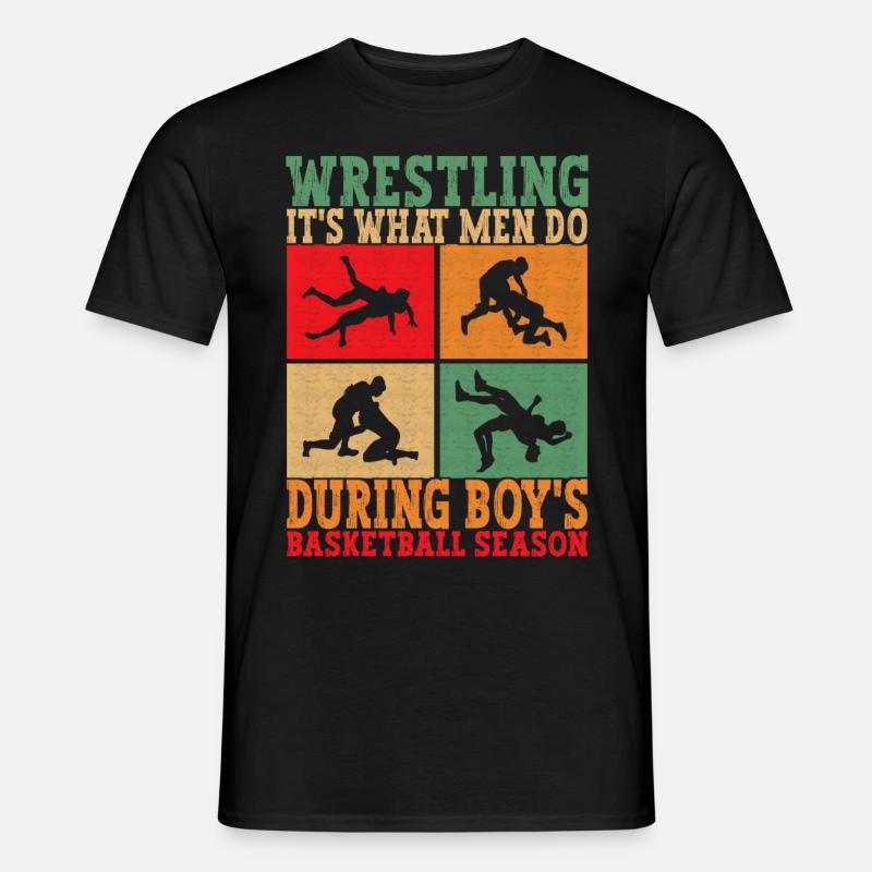 Wrestling Ringen Ringer - Männer T-Shirt - Schwarz