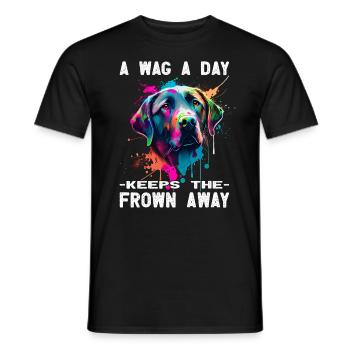 Labrador - Hundeliebhaber - Hundebesitzer - Männer T-Shirt - Schwarz - Vorne - AI Model Male 178 light (178cm)