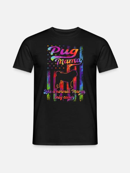 Mops - Hundeliebhaber - Hundebesitzer - Männer T-Shirt - Schwarz