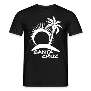 Santa Cruz Surfing - Männer T-Shirt - Schwarz - Vorne - AI Model Male 178 light (178cm)