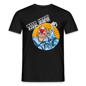 THE SHOW - Men's T-Shirt - black - Front - AI Model Male 178 light (178cm)