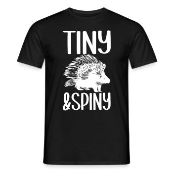 Porc-épic mignon - T-shirt homme - noir - Devant - AI Model Male 178 light (178cm)